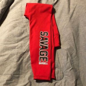 Ladies savage barbell crossfit workout pants